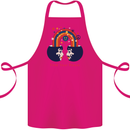 LGBT Find Your Peace Gay Pride Day Cotton Apron 100% Organic Pink