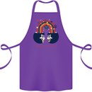 LGBT Find Your Peace Gay Pride Day Cotton Apron 100% Organic Purple