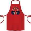 LGBT Find Your Peace Gay Pride Day Cotton Apron 100% Organic Red