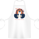 LGBT Find Your Peace Gay Pride Day Cotton Apron 100% Organic White