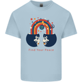 LGBT Find Your Peace Gay Pride Day Kids T-Shirt Childrens Light Blue