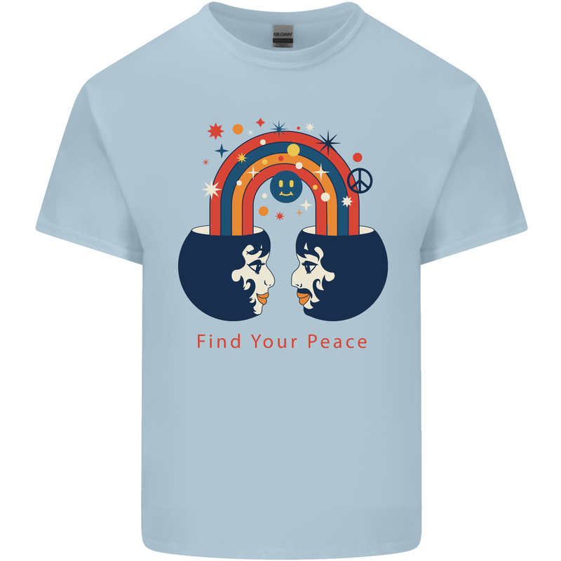 LGBT Find Your Peace Gay Pride Day Kids T-Shirt Childrens Light Blue