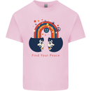 LGBT Find Your Peace Gay Pride Day Kids T-Shirt Childrens Light Pink