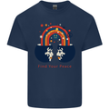 LGBT Find Your Peace Gay Pride Day Kids T-Shirt Childrens Navy Blue
