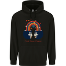 LGBT Find Your Peace Gay Pride Day Mens 80% Cotton Hoodie Black