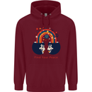 LGBT Find Your Peace Gay Pride Day Mens 80% Cotton Hoodie Maroon