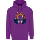 LGBT Find Your Peace Gay Pride Day Mens 80% Cotton Hoodie Purple