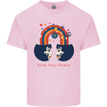 LGBT Find Your Peace Gay Pride Day Mens Cotton T-Shirt Tee Top Light Pink