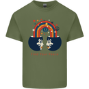 LGBT Find Your Peace Gay Pride Day Mens Cotton T-Shirt Tee Top Military Green