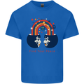 LGBT Find Your Peace Gay Pride Day Mens Cotton T-Shirt Tee Top Royal Blue