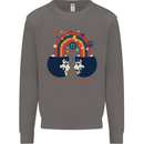 LGBT Find Your Peace Gay Pride Day Mens Sweatshirt Jumper Charcoal