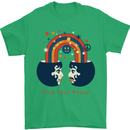 LGBT Find Your Peace Gay Pride Day Mens T-Shirt Cotton Gildan Irish Green