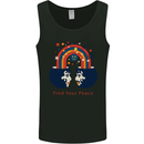 LGBT Find Your Peace Gay Pride Day Mens Vest Tank Top Black