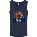 LGBT Find Your Peace Gay Pride Day Mens Vest Tank Top Navy Blue