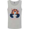 LGBT Find Your Peace Gay Pride Day Mens Vest Tank Top Sports Grey