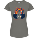 LGBT Find Your Peace Gay Pride Day Womens Petite Cut T-Shirt Charcoal