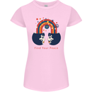 LGBT Find Your Peace Gay Pride Day Womens Petite Cut T-Shirt Light Pink