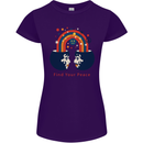 LGBT Find Your Peace Gay Pride Day Womens Petite Cut T-Shirt Purple