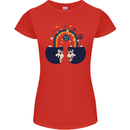 LGBT Find Your Peace Gay Pride Day Womens Petite Cut T-Shirt Red