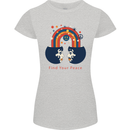 LGBT Find Your Peace Gay Pride Day Womens Petite Cut T-Shirt Sports Grey