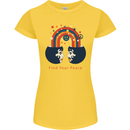 LGBT Find Your Peace Gay Pride Day Womens Petite Cut T-Shirt Yellow