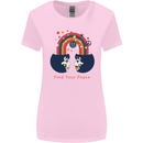 LGBT Find Your Peace Gay Pride Day Womens Wider Cut T-Shirt Light Pink