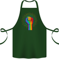 LGBT Fist Gay Pride Day Awareness Cotton Apron 100% Organic Forest Green