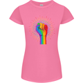 LGBT Fist Gay Pride Day Awareness Womens Petite Cut T-Shirt Azalea