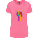 LGBT Fist Gay Pride Day Awareness Womens Wider Cut T-Shirt Azalea