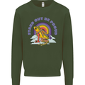 LGBT Frog Stand Out to Be Proud Gay Pride Kids Sweatshirt Jumper Forest Green