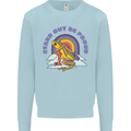 LGBT Frog Stand Out to Be Proud Gay Pride Kids Sweatshirt Jumper Light Blue