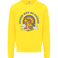 LGBT Frog Stand Out to Be Proud Gay Pride Kids Sweatshirt Jumper Yellow