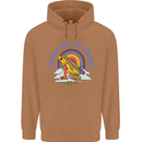 LGBT Frog Stand Out to Be Proud Gay Pride Mens 80% Cotton Hoodie Caramel Latte