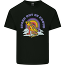 LGBT Frog Stand Out to Be Proud Gay Pride Mens Cotton T-Shirt Tee Top Black