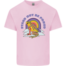 LGBT Frog Stand Out to Be Proud Gay Pride Mens Cotton T-Shirt Tee Top Light Pink