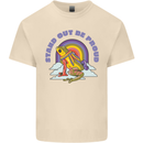 LGBT Frog Stand Out to Be Proud Gay Pride Mens Cotton T-Shirt Tee Top Natural