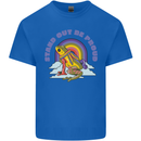 LGBT Frog Stand Out to Be Proud Gay Pride Mens Cotton T-Shirt Tee Top Royal Blue