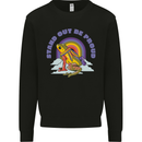 LGBT Frog Stand Out to Be Proud Gay Pride Mens Sweatshirt Jumper Black
