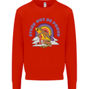 LGBT Frog Stand Out to Be Proud Gay Pride Mens Sweatshirt Jumper Bright Red