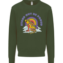 LGBT Frog Stand Out to Be Proud Gay Pride Mens Sweatshirt Jumper Forest Green