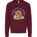 LGBT Frog Stand Out to Be Proud Gay Pride Mens Sweatshirt Jumper Maroon