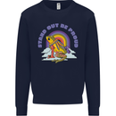 LGBT Frog Stand Out to Be Proud Gay Pride Mens Sweatshirt Jumper Navy Blue