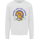 LGBT Frog Stand Out to Be Proud Gay Pride Mens Sweatshirt Jumper White