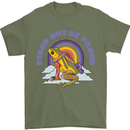 LGBT Frog Stand Out to Be Proud Gay Pride Mens T-Shirt 100% Cotton Military Green