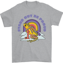 LGBT Frog Stand Out to Be Proud Gay Pride Mens T-Shirt 100% Cotton Sports Grey