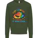 LGBT Gay Pride Cowboy Awareness Day Kids Sweatshirt Jumper Forest Green