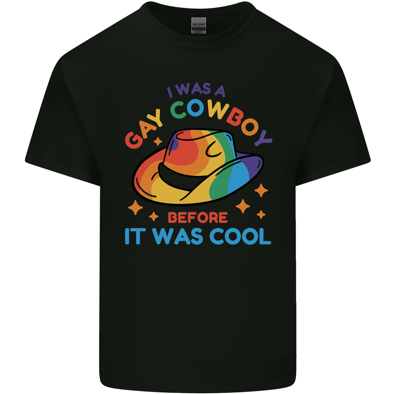 LGBT Gay Pride Cowboy Awareness Day Kids T-Shirt Childrens Black