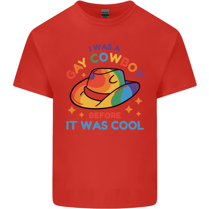 LGBT Gay Pride Cowboy Awareness Day Kids T-Shirt Childrens Red