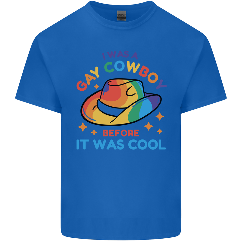 LGBT Gay Pride Cowboy Awareness Day Kids T-Shirt Childrens Royal Blue