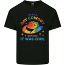 LGBT Gay Pride Cowboy Awareness Day Mens Cotton T-Shirt Tee Top Black